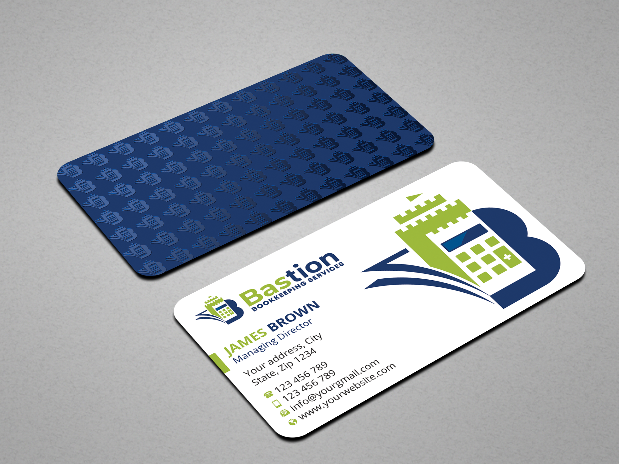 Visitenkarten-Design von Expert Bappy für Bastion Bookkeeping Services | Design #33894687