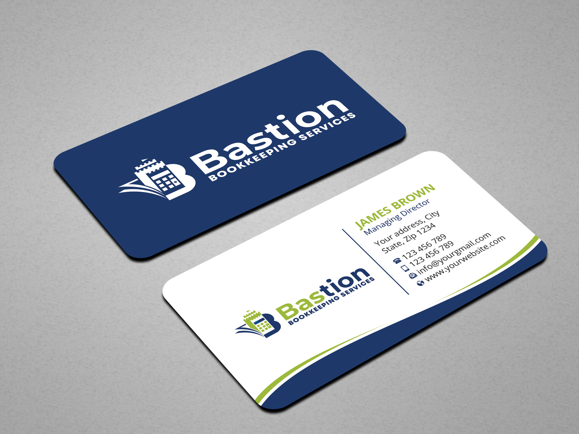 Business Card Design by Expert Bappy for Bastion Bookkeeping Services | Design #33894931