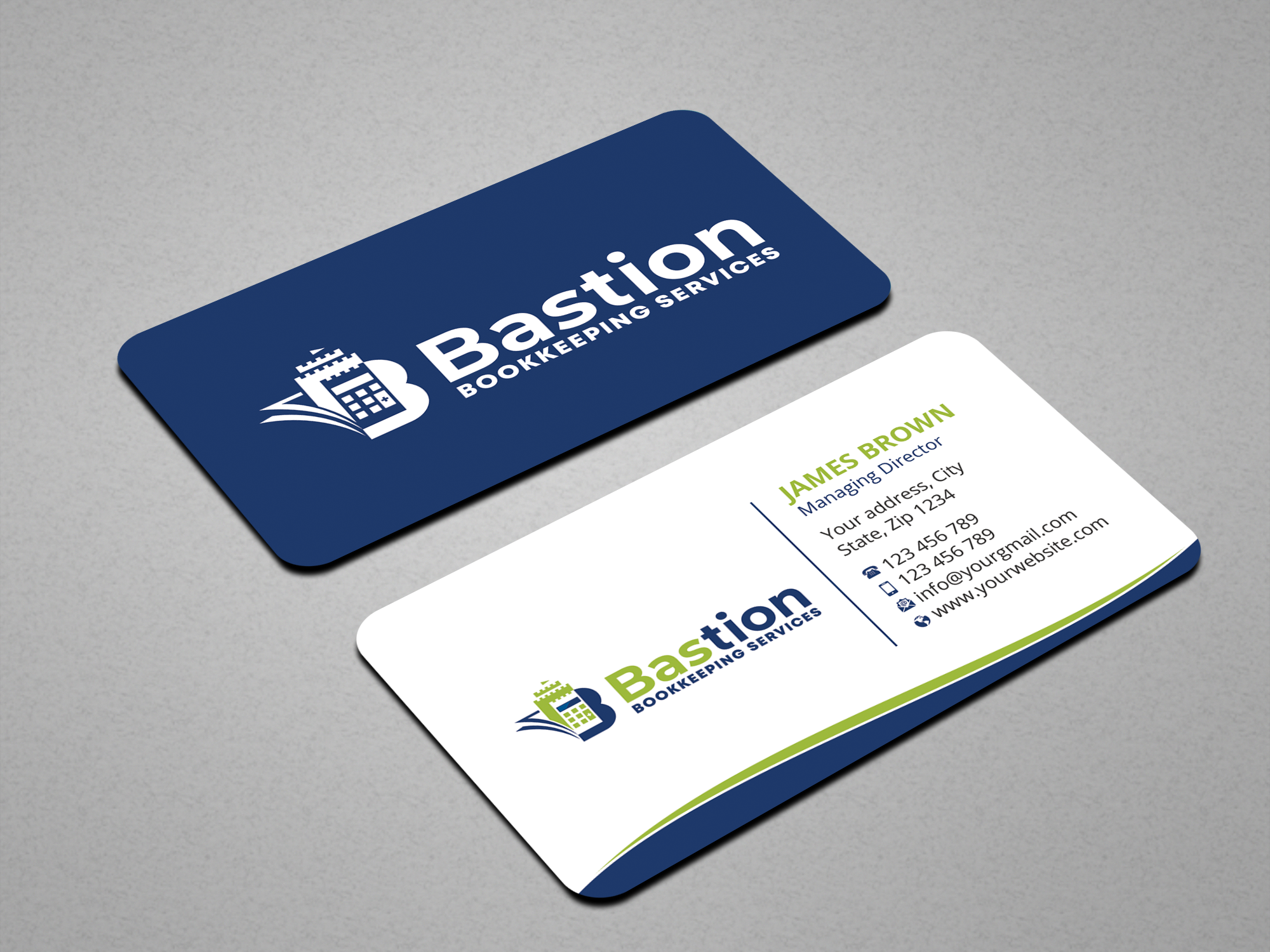 Visitenkarten-Design von Expert Bappy für Bastion Bookkeeping Services | Design #33894933