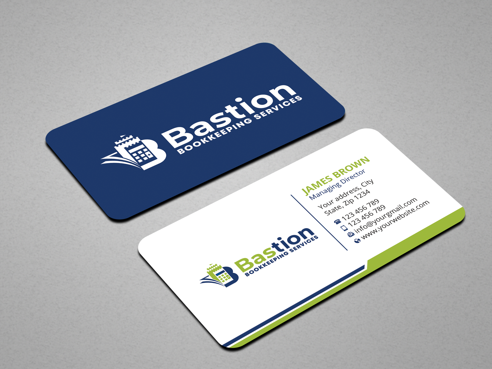Visitenkarten-Design von Expert Bappy für Bastion Bookkeeping Services | Design #33894980