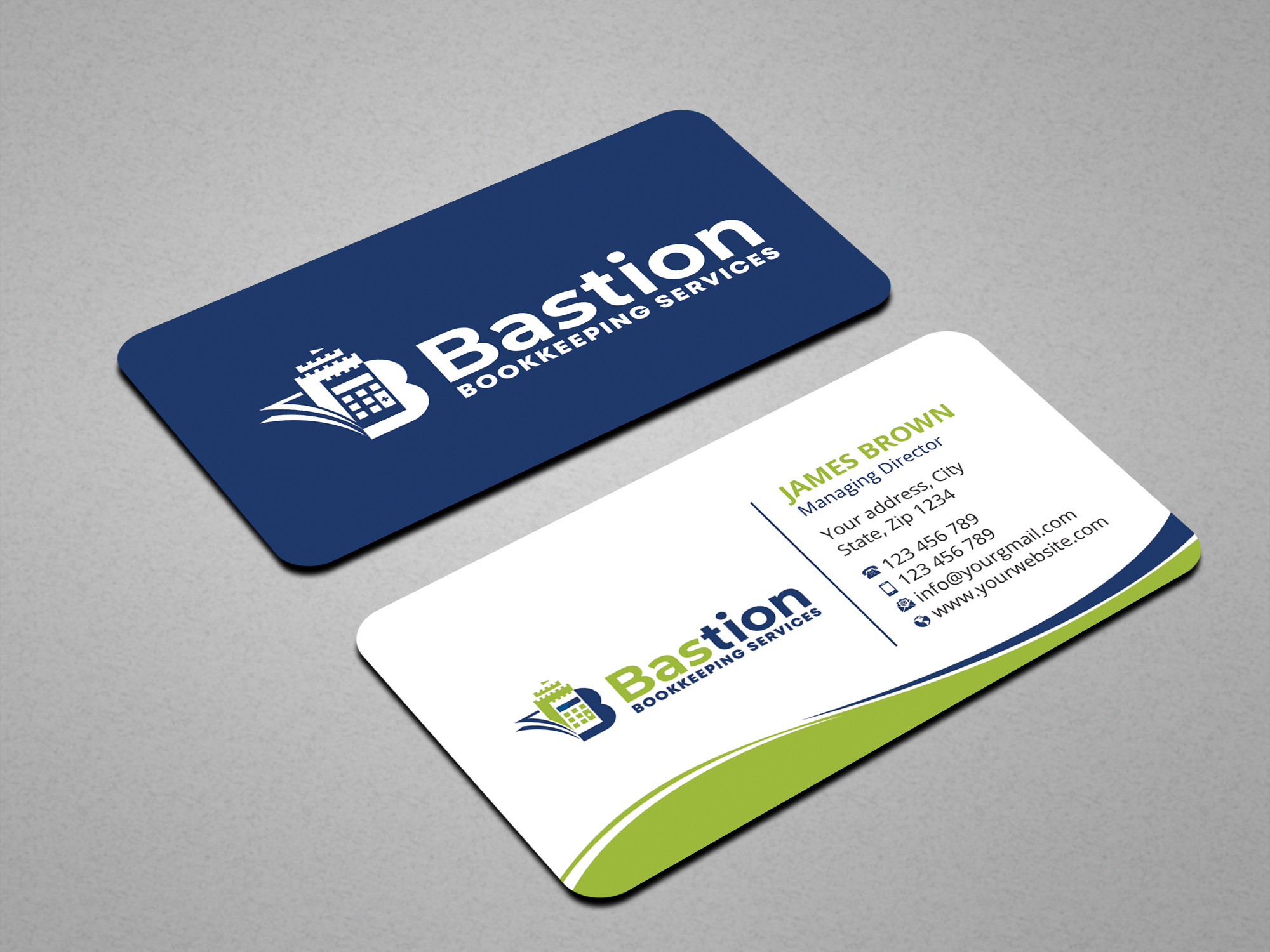 Visitenkarten-Design von Expert Bappy für Bastion Bookkeeping Services | Design #33894981