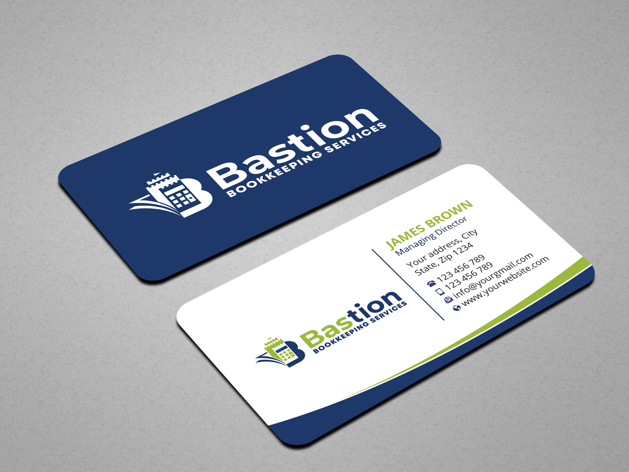Business Card Design by Expert Bappy for Bastion Bookkeeping Services | Design #33894990