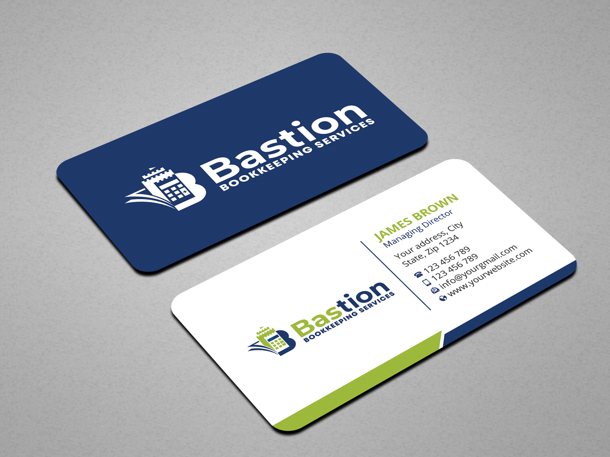 Visitenkarten-Design von Expert Bappy für Bastion Bookkeeping Services | Design #33895025