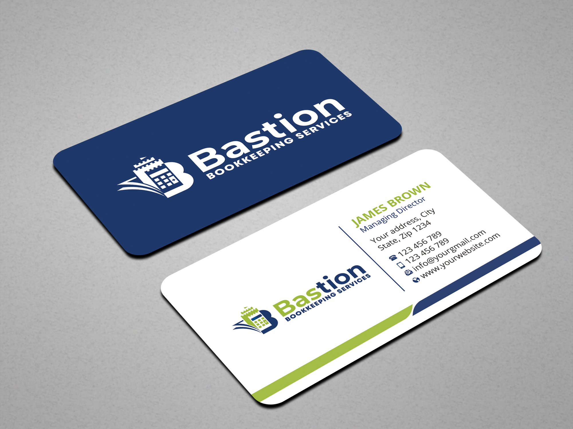 Visitenkarten-Design von Expert Bappy für Bastion Bookkeeping Services | Design #33895100