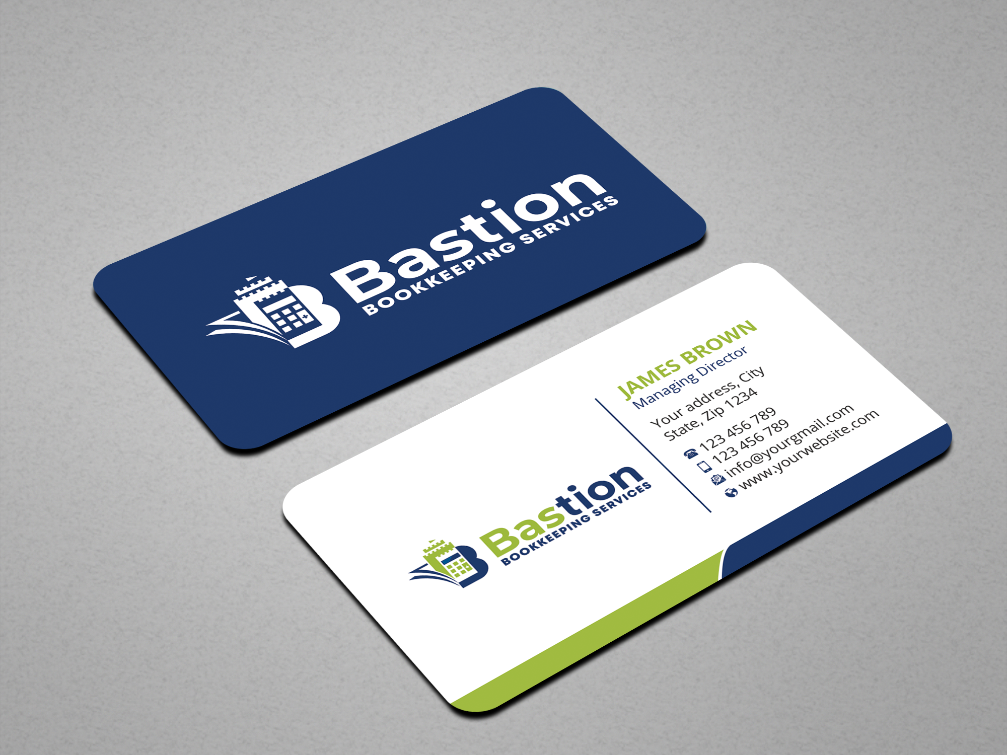Visitenkarten-Design von Expert Bappy für Bastion Bookkeeping Services | Design #33895101