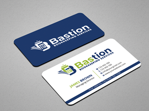 Diseño de Tarjeta de Presentación por Expert Bappy para Bastion Bookkeeping Services | Diseño: #33895380