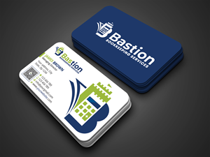 Diseño de Tarjeta de Presentación por Expert Bappy para Bastion Bookkeeping Services | Diseño: #33896442