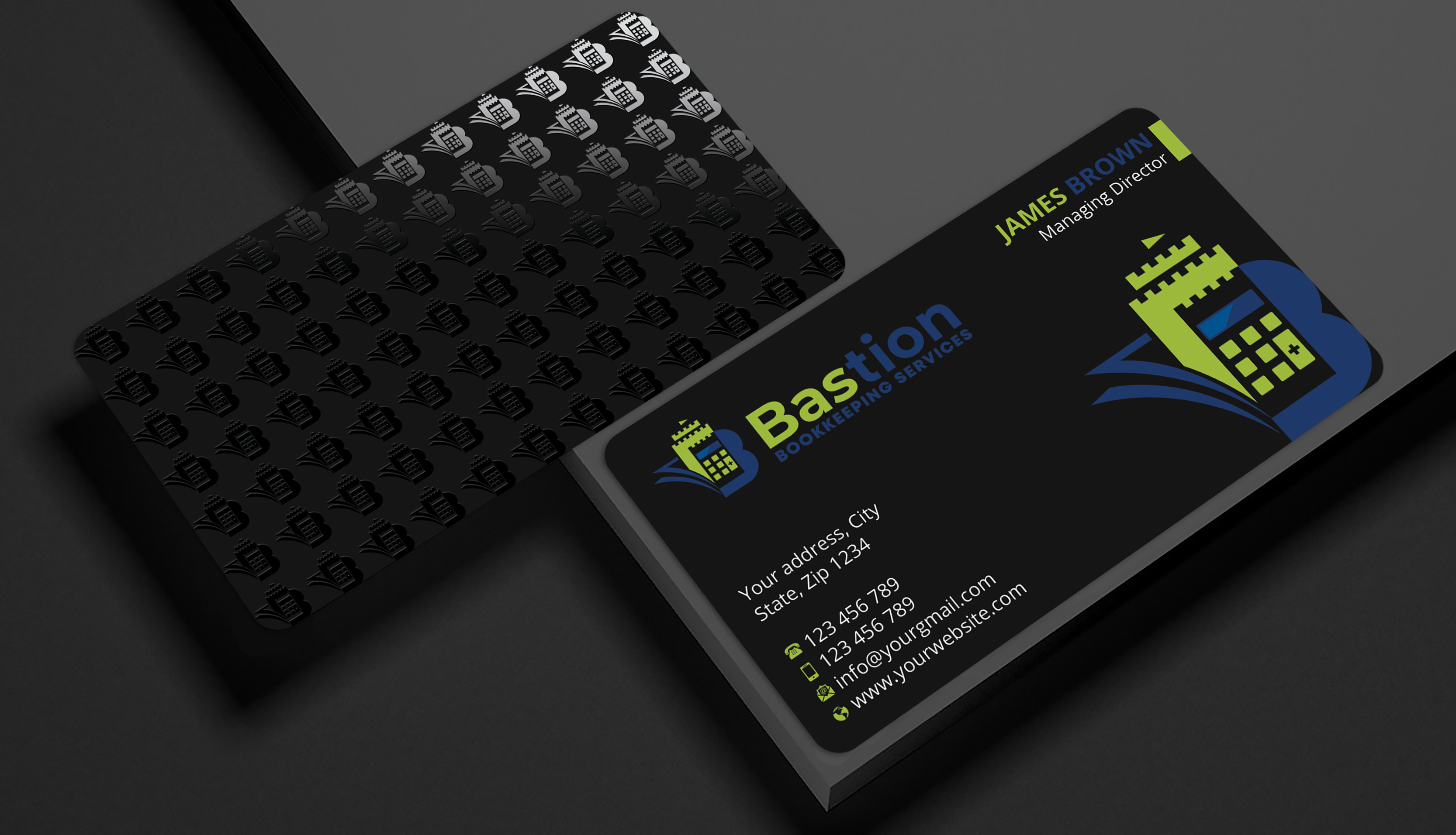 Business Card Design by Expert Bappy for Bastion Bookkeeping Services | Design #33896561