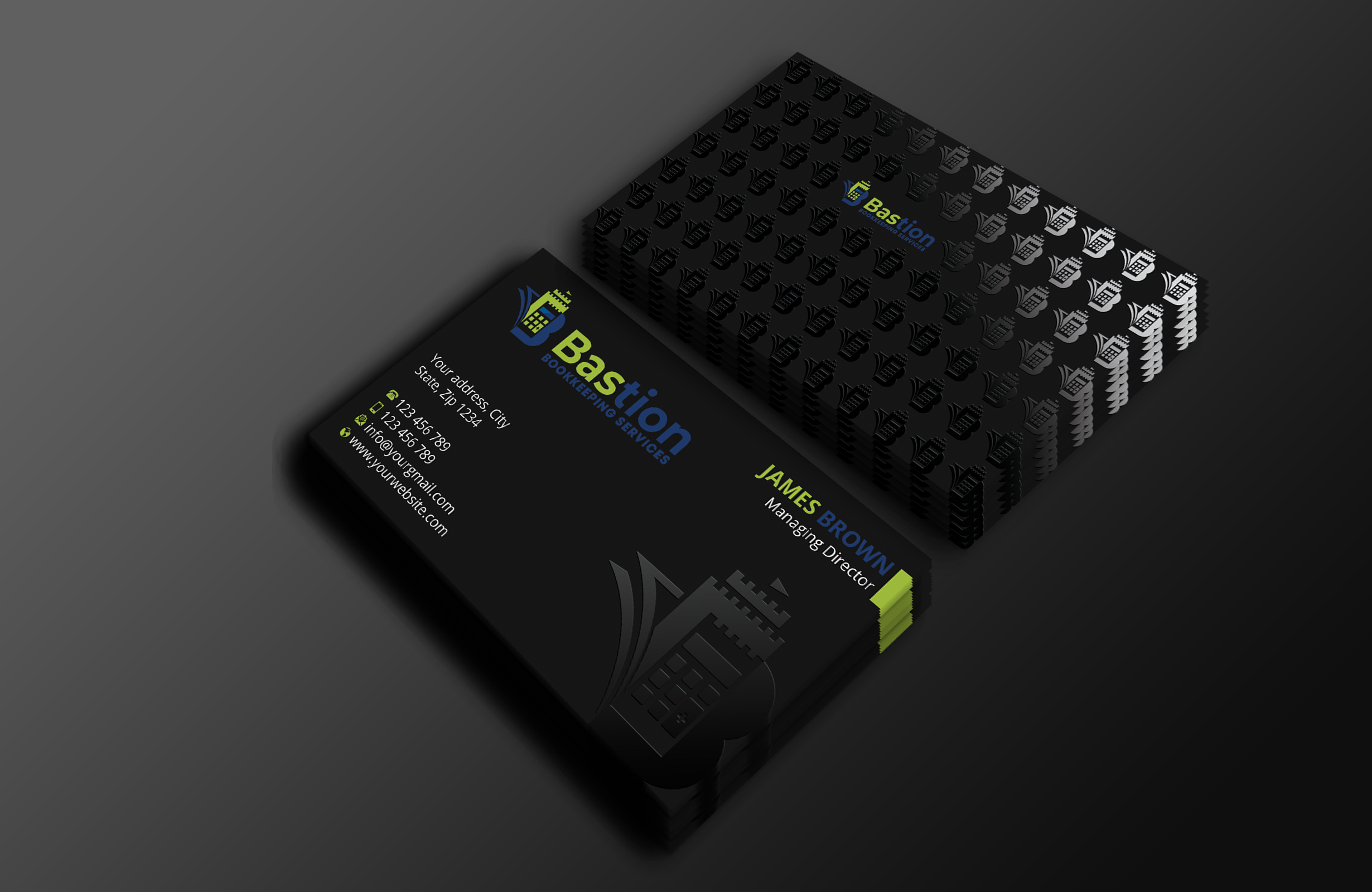 Business Card Design by Expert Bappy for Bastion Bookkeeping Services | Design #33896923