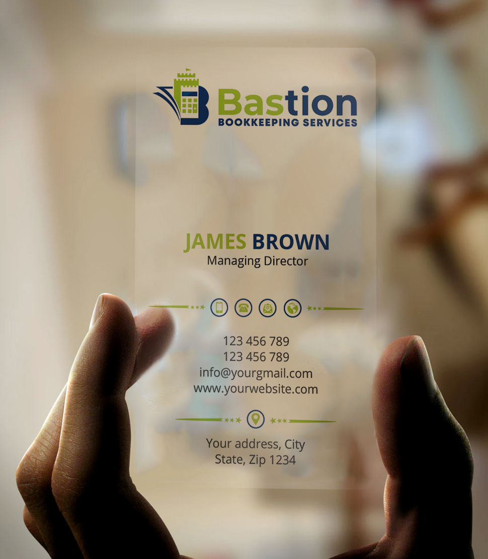 Business Card Design by Expert Bappy for Bastion Bookkeeping Services | Design #33898216