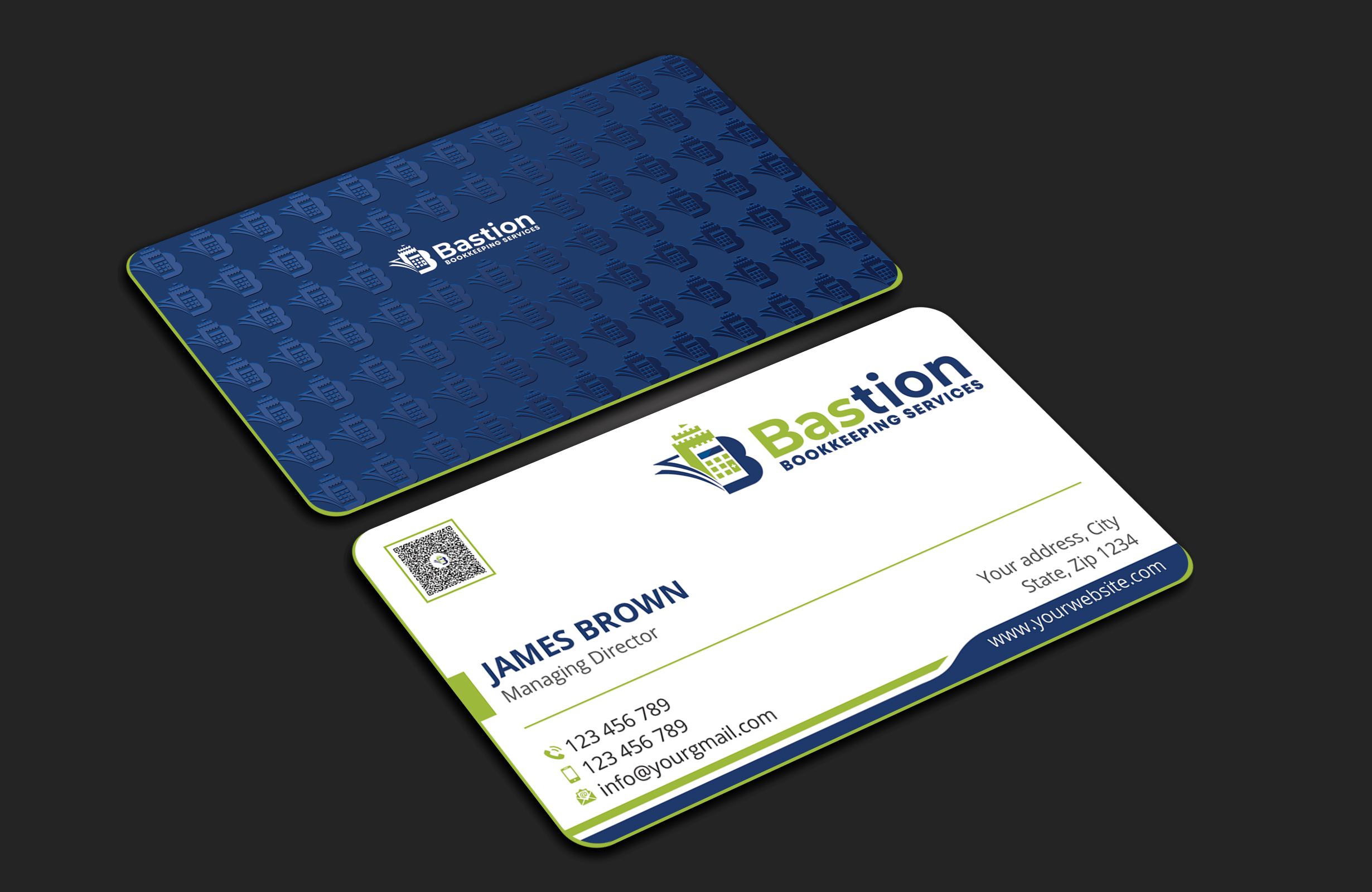 Business Card Design by Expert Bappy for Bastion Bookkeeping Services | Design #33899381
