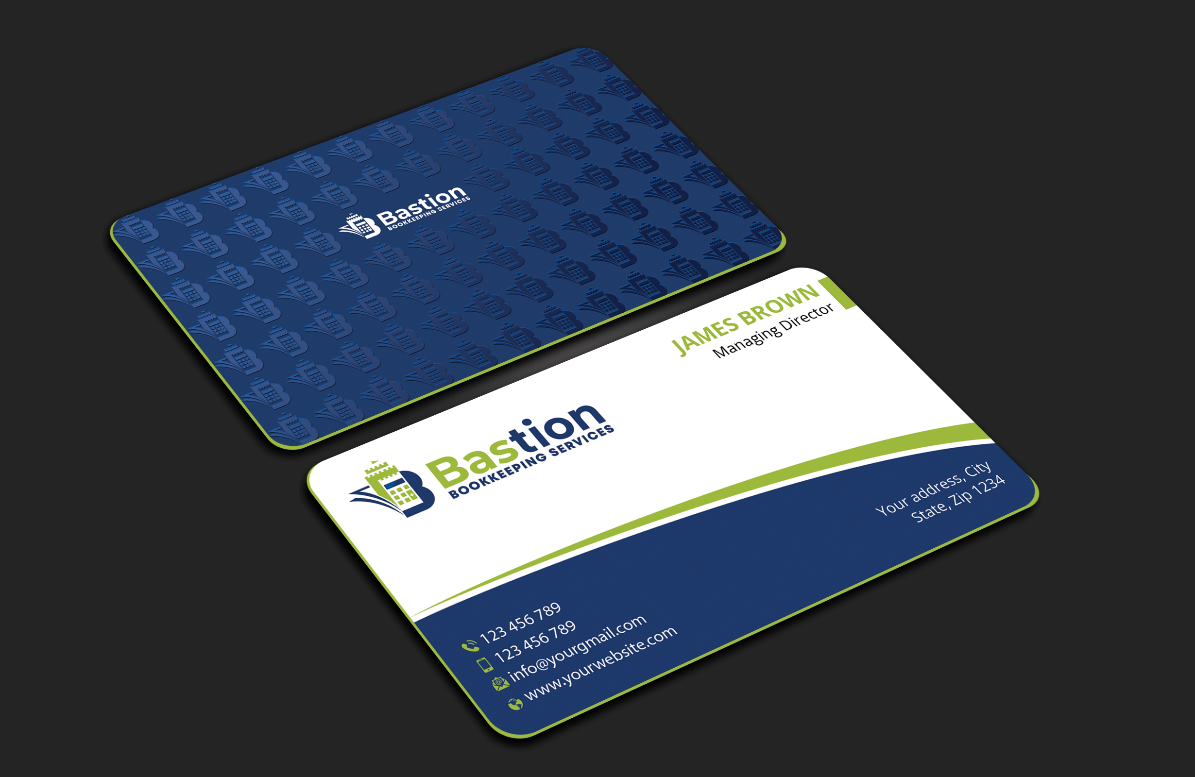 Business Card Design by Expert Bappy for Bastion Bookkeeping Services | Design #33899436