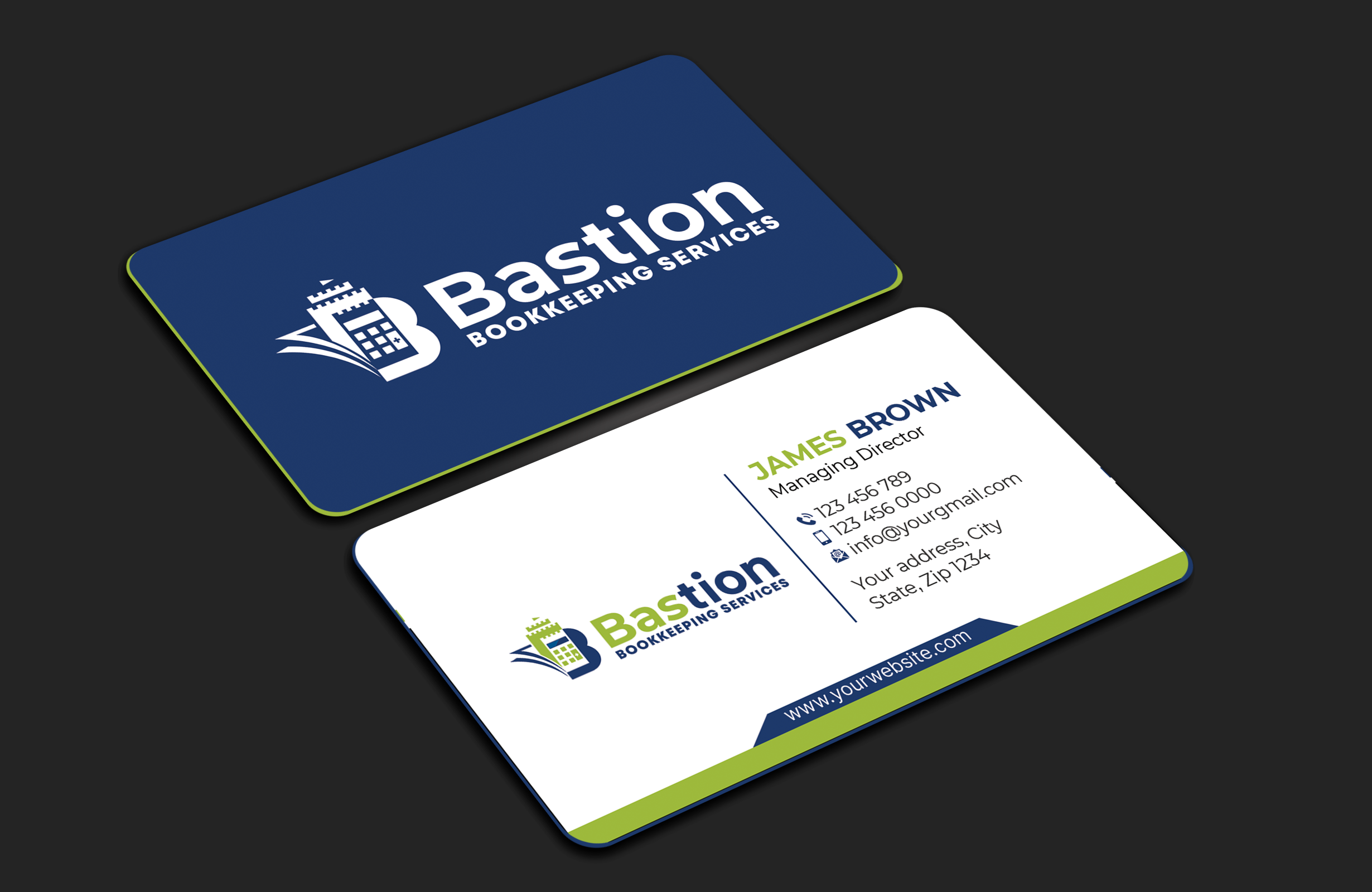 Business Card Design by Expert Bappy for Bastion Bookkeeping Services | Design #33899947