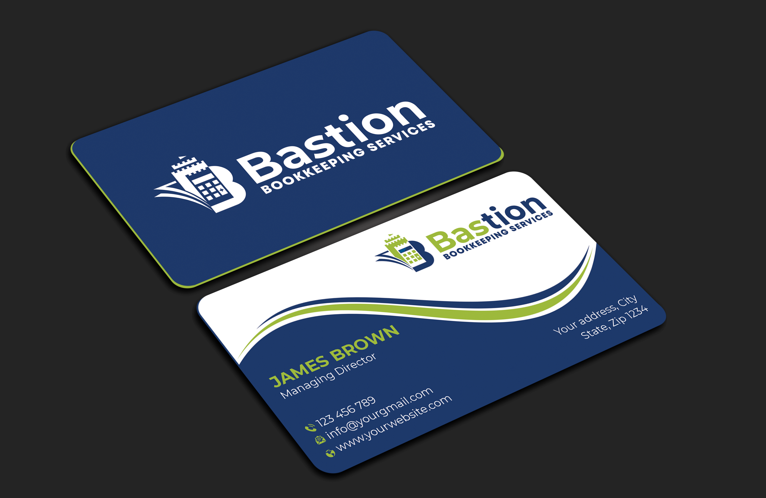 Business Card Design by Expert Bappy for Bastion Bookkeeping Services | Design #33899970