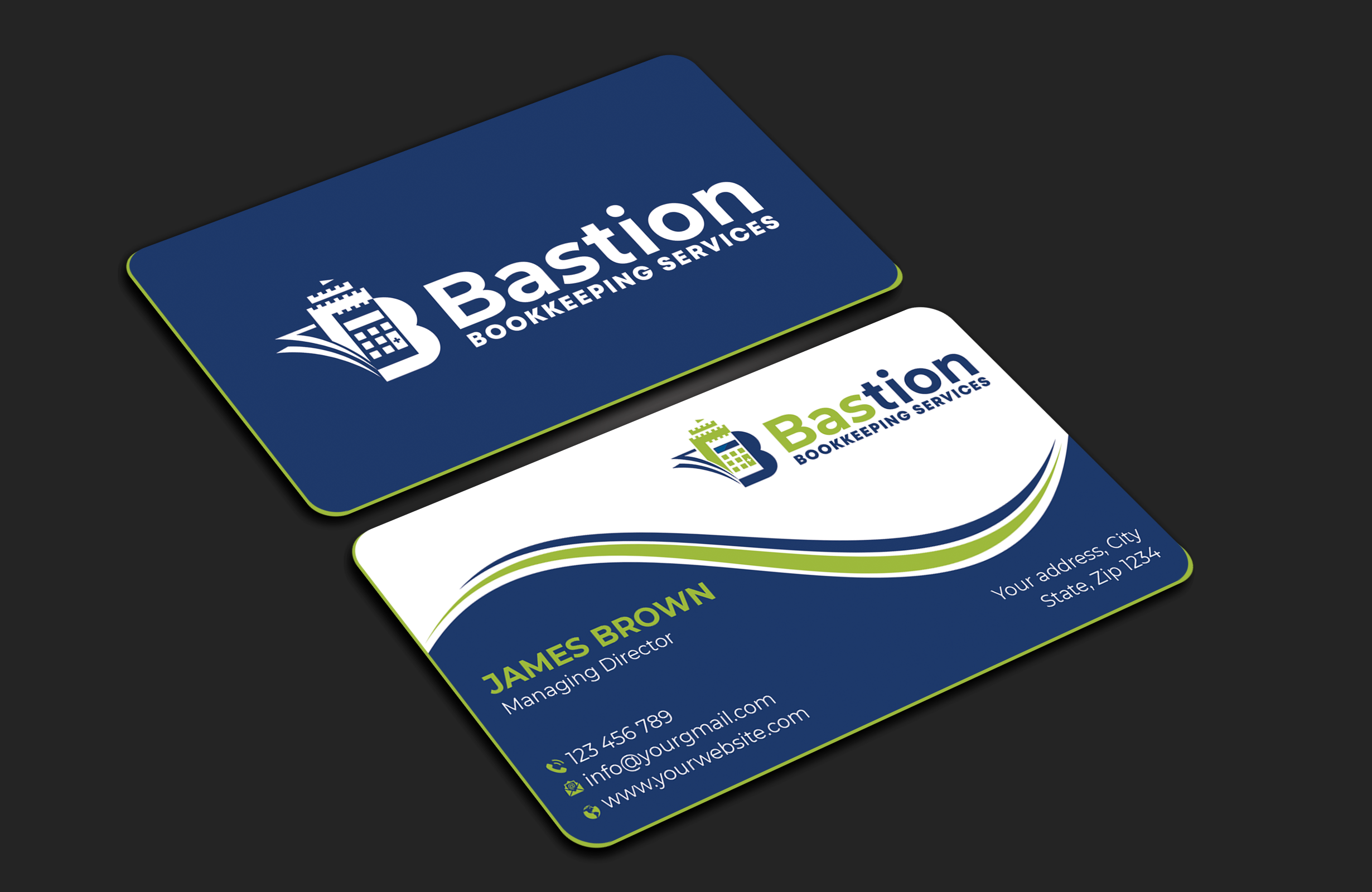 Business Card Design by Expert Bappy for Bastion Bookkeeping Services | Design #33899971