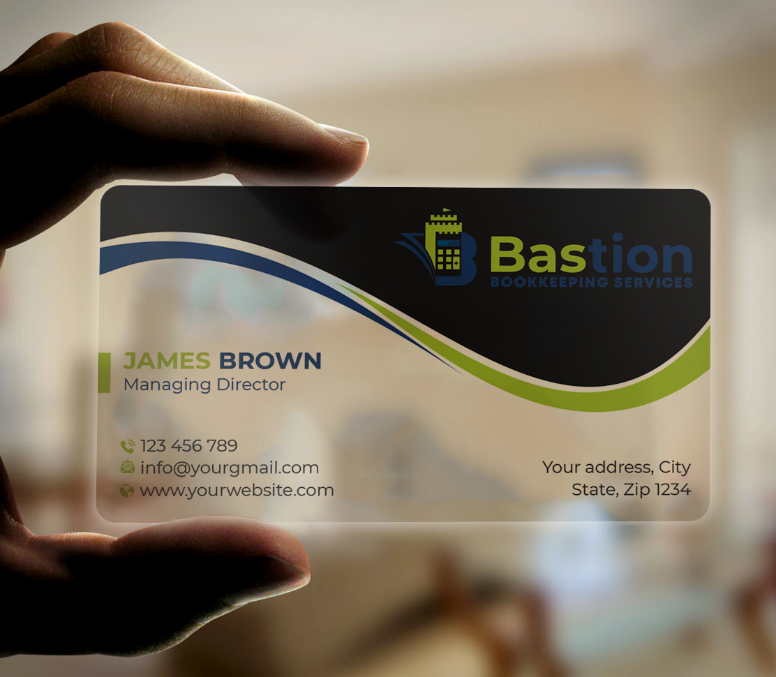 Business Card Design by Expert Bappy for Bastion Bookkeeping Services | Design #33900077