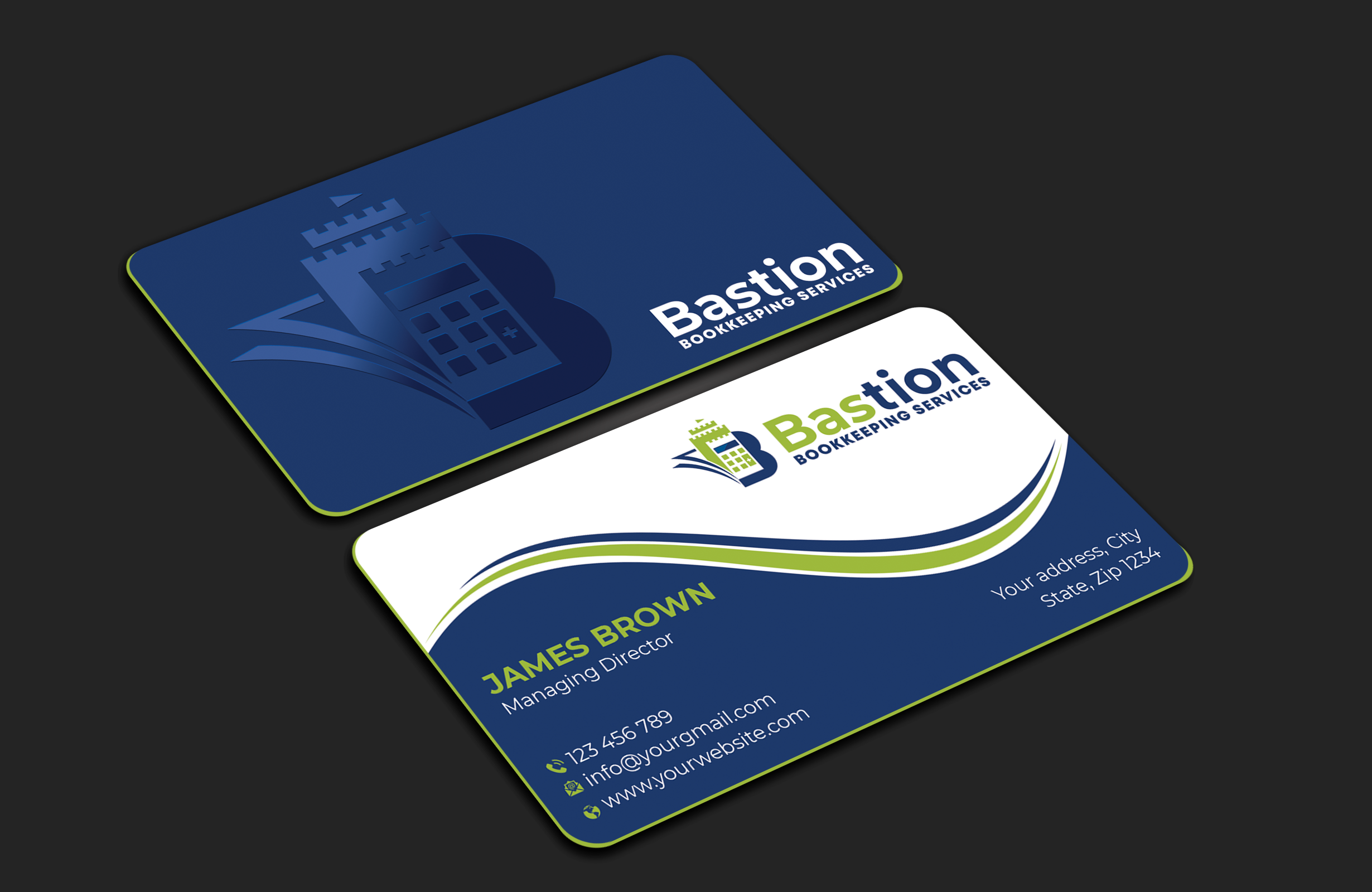 Business Card Design by Expert Bappy for Bastion Bookkeeping Services | Design #33900105