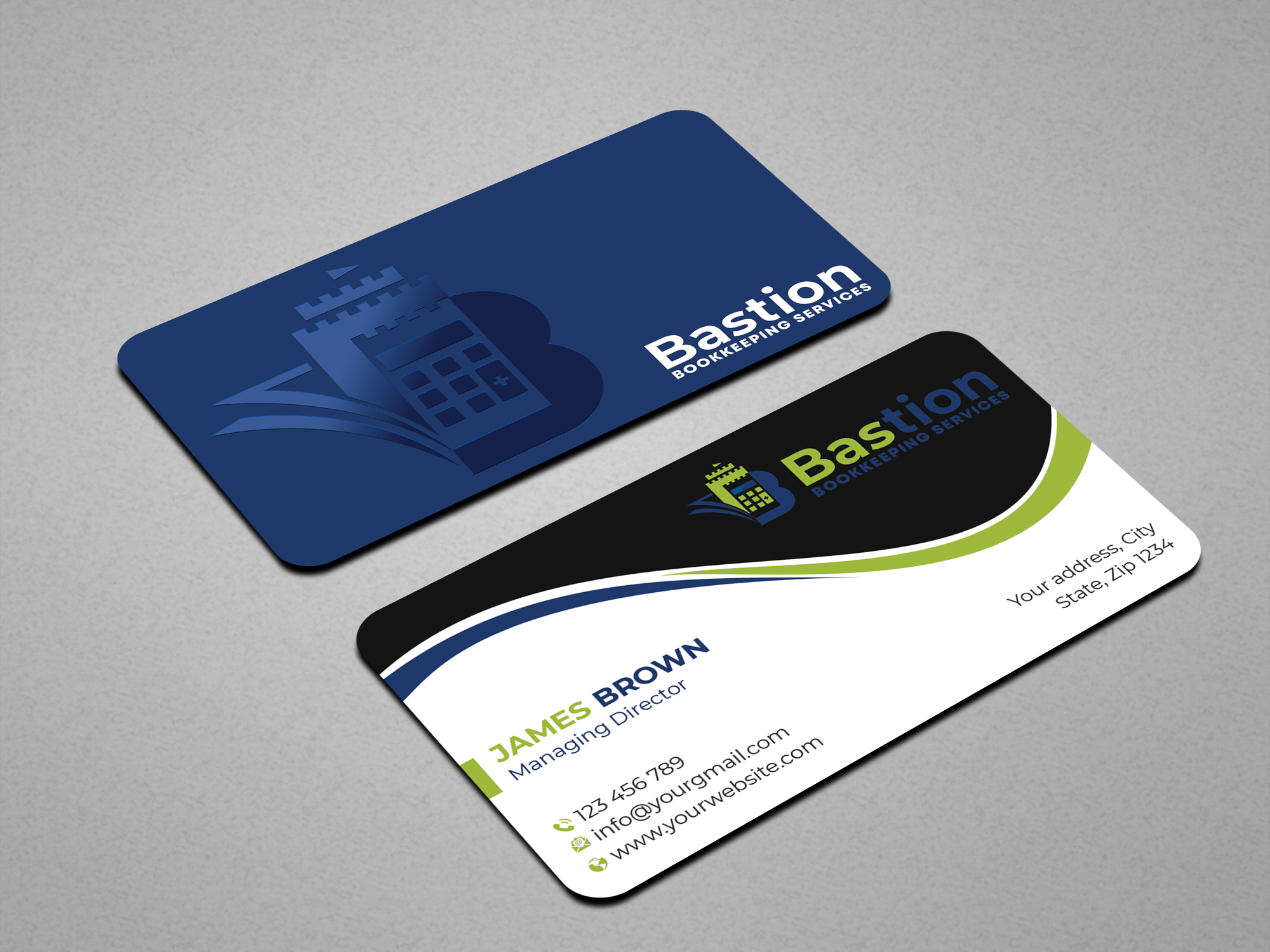 Business Card Design by Expert Bappy for Bastion Bookkeeping Services | Design #33900106