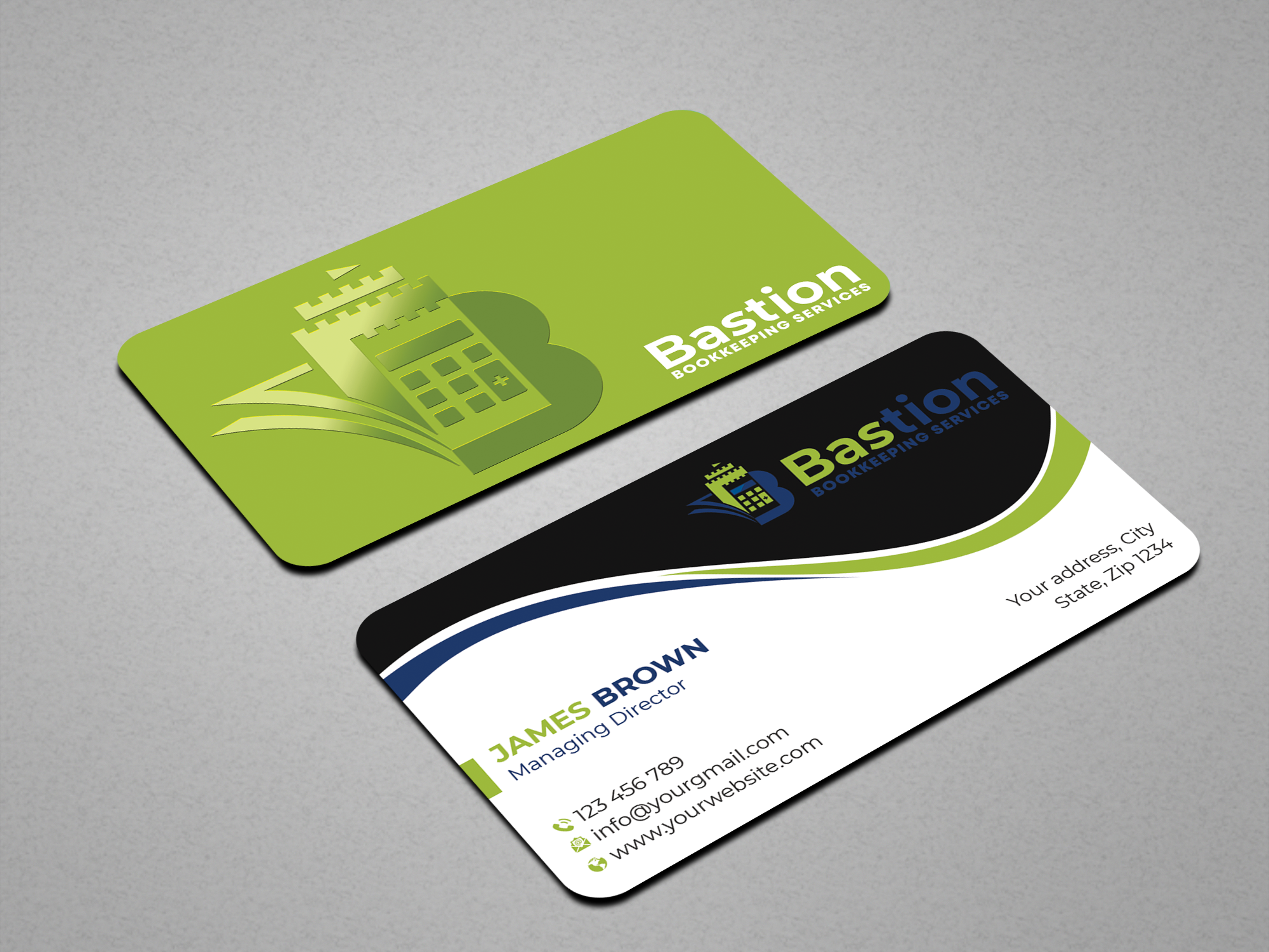 Business Card Design by Expert Bappy for Bastion Bookkeeping Services | Design #33900137