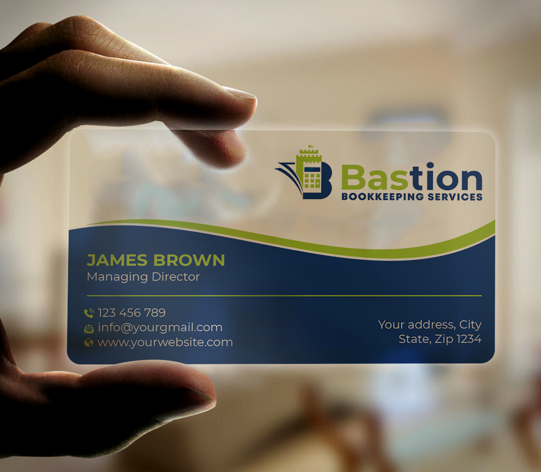 Business Card Design by Expert Bappy for Bastion Bookkeeping Services | Design #33900190