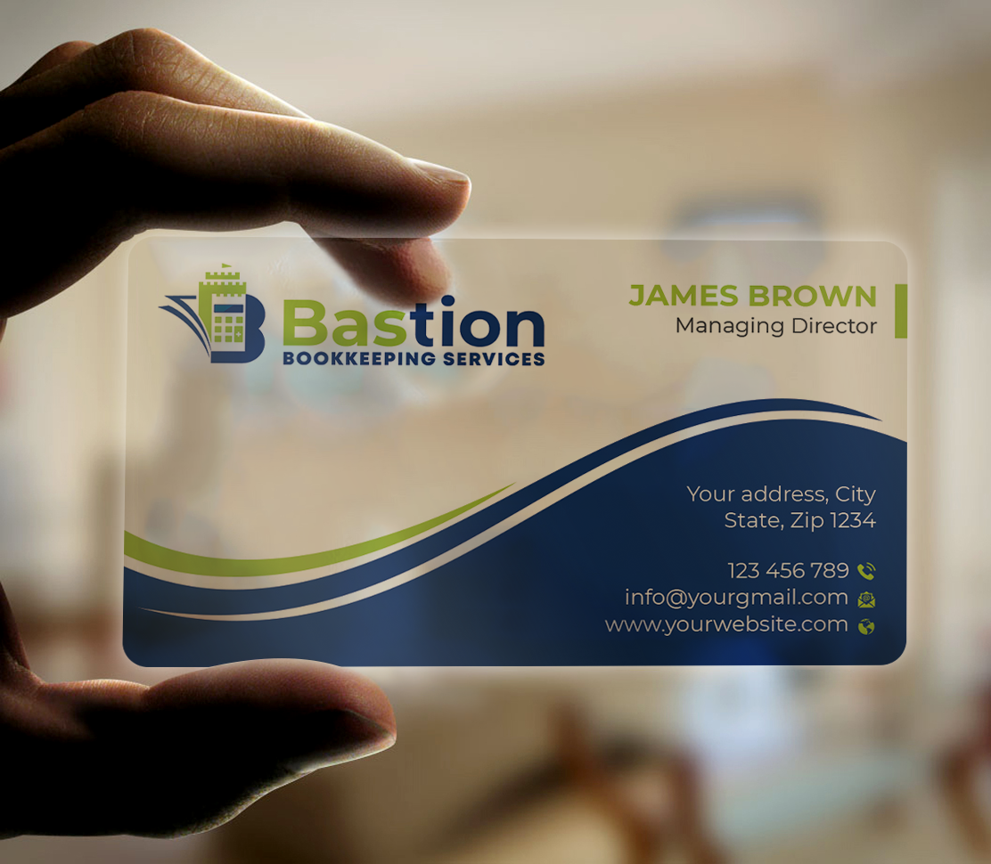 Business Card Design by Expert Bappy for Bastion Bookkeeping Services | Design #33900192