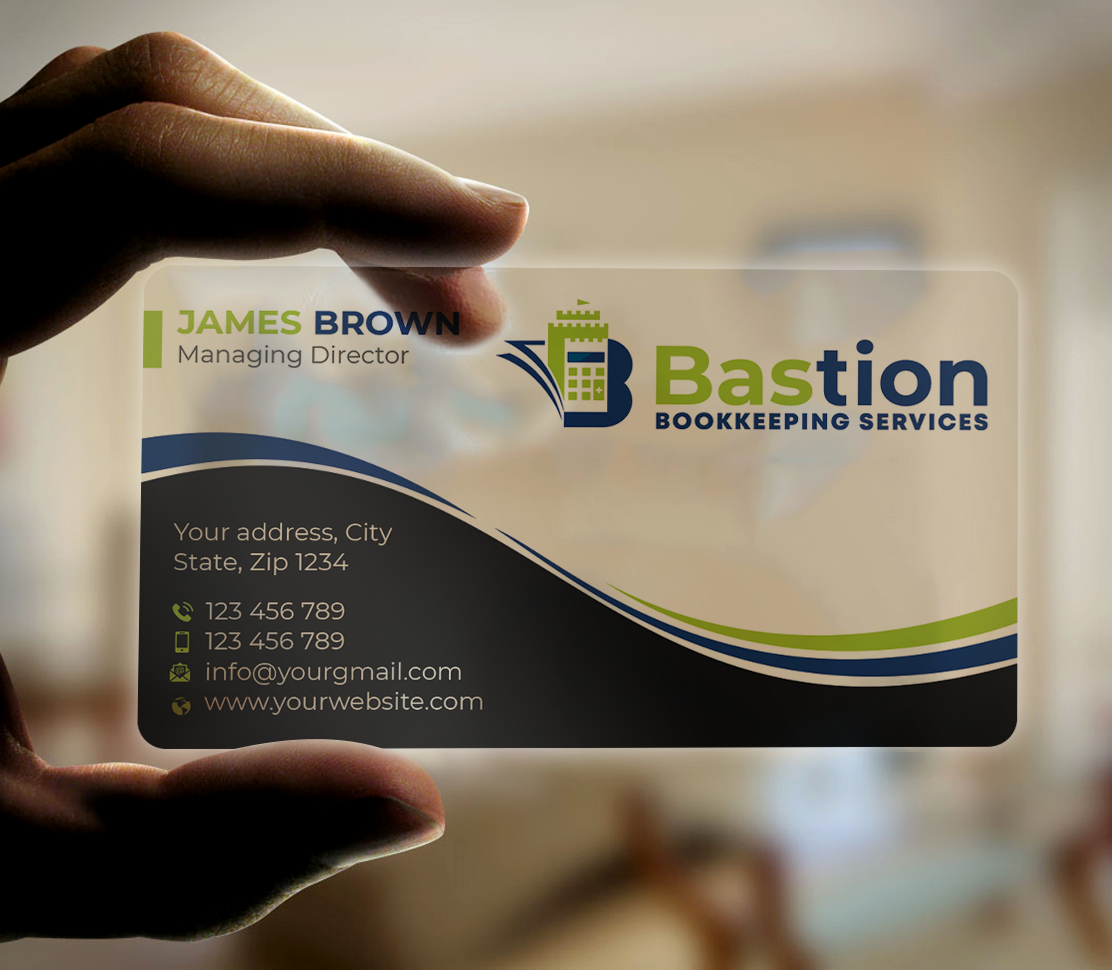 Business Card Design by Expert Bappy for Bastion Bookkeeping Services | Design #33900228