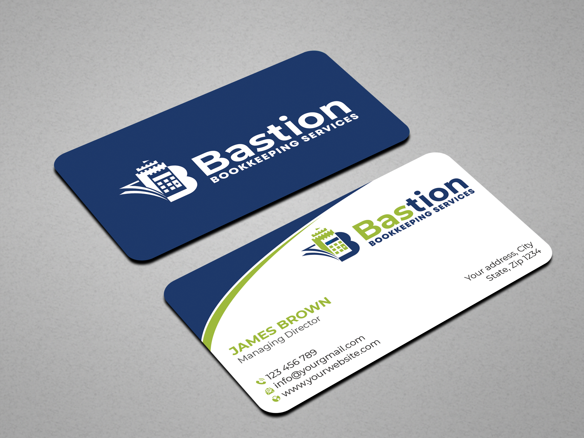 Business Card Design by Expert Bappy for Bastion Bookkeeping Services | Design #33900333