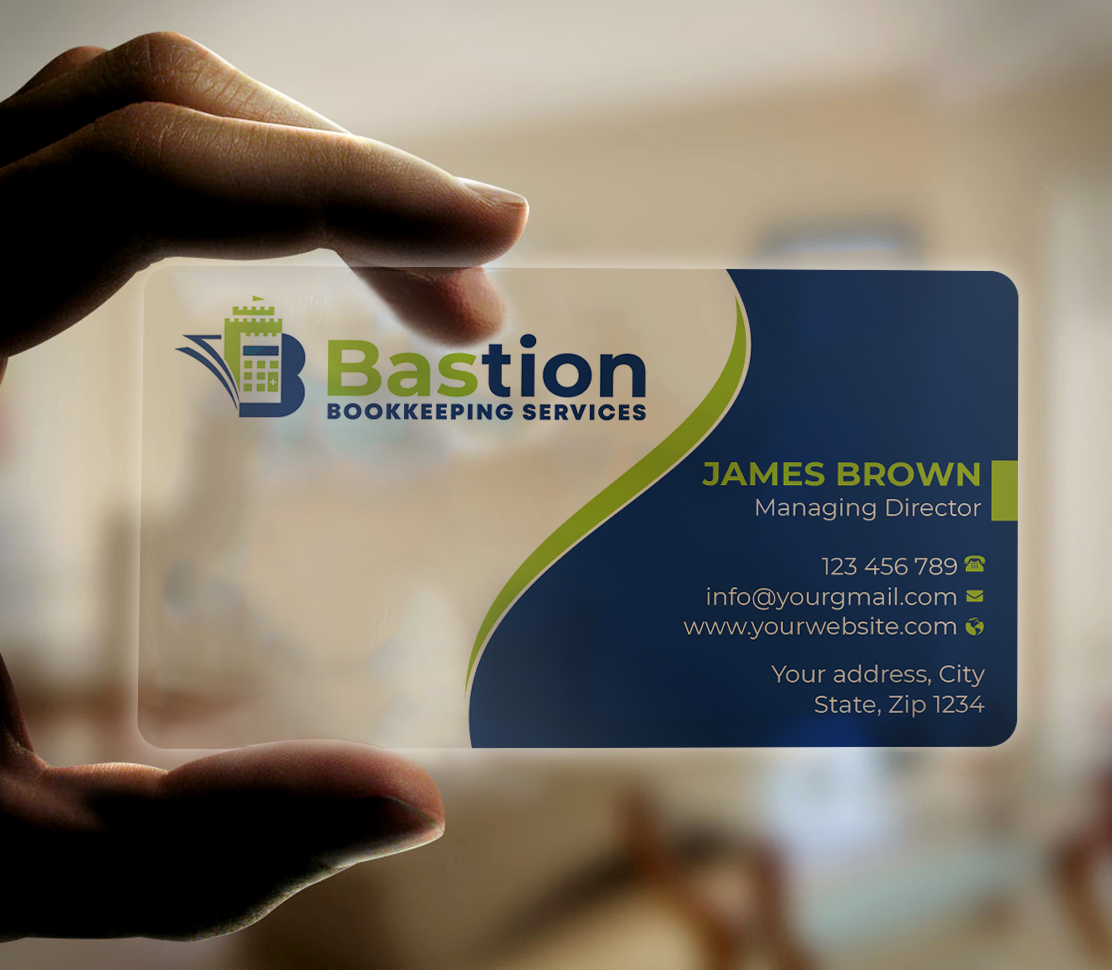 Business Card Design by Expert Bappy for Bastion Bookkeeping Services | Design #33900423