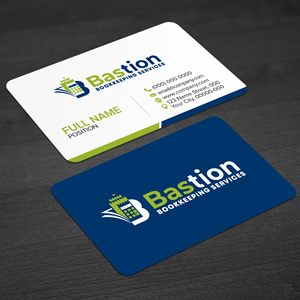 Diseño de Tarjeta de Presentación por WellDesign para Bastion Bookkeeping Services | Diseño: #33899219