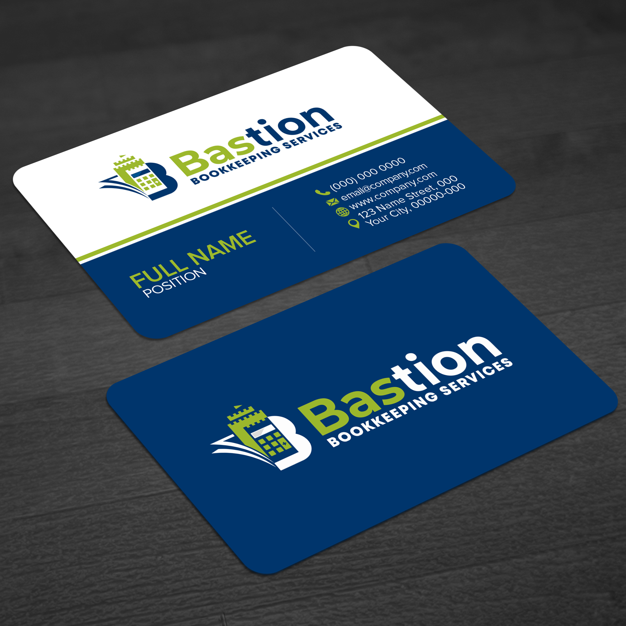 Business Card Design by WellDesign for Bastion Bookkeeping Services | Design #33899221