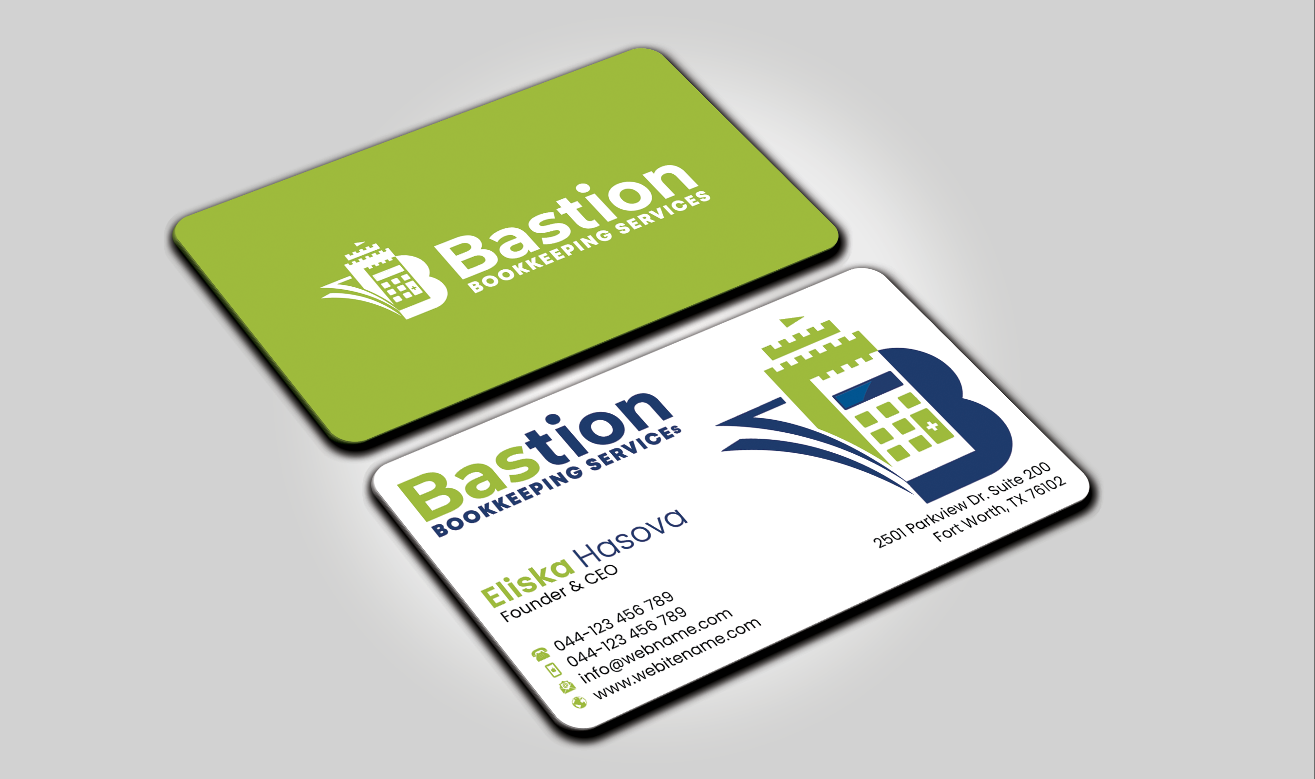 Business Card Design by DesignerShahadat for Bastion Bookkeeping Services | Design #33893593