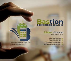 Diseño de Tarjeta de Presentación por DesignerShahadat para Bastion Bookkeeping Services | Diseño: #33893875