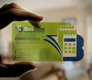 Diseño de Tarjeta de Presentación por DesignerShahadat para Bastion Bookkeeping Services | Diseño: #33894059