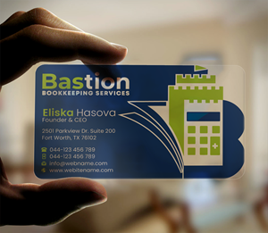 Diseño de Tarjeta de Presentación por DesignerShahadat para Bastion Bookkeeping Services | Diseño: #33894075