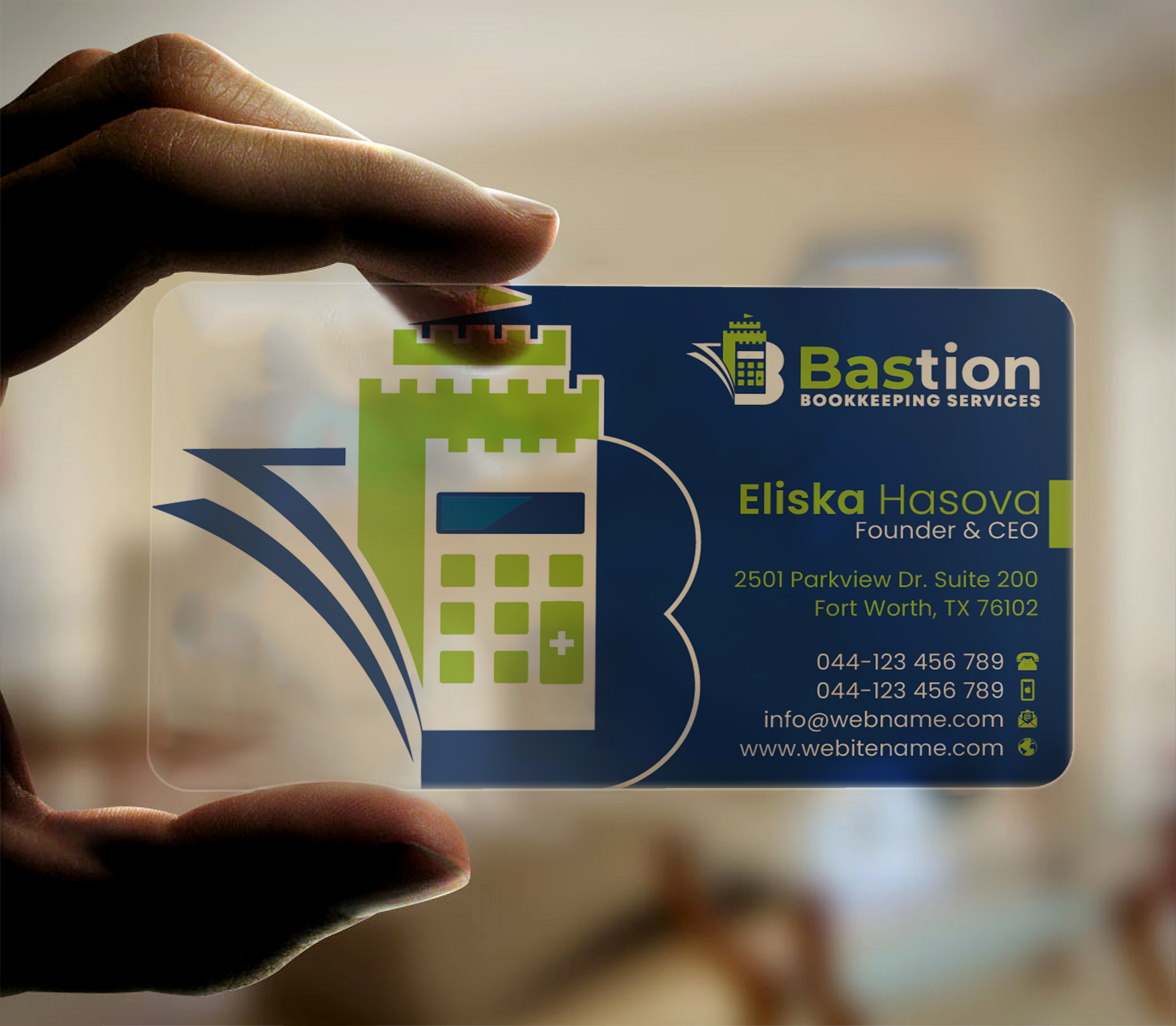 Business Card Design by DesignerShahadat for Bastion Bookkeeping Services | Design #33894910