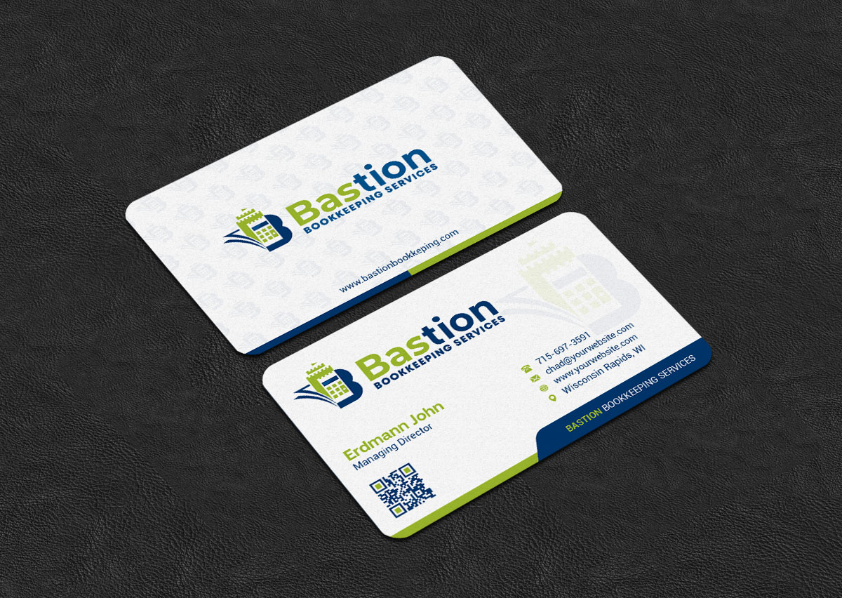 Business Card Design by INDIAN_Ashok for Bastion Bookkeeping Services | Design #33901485