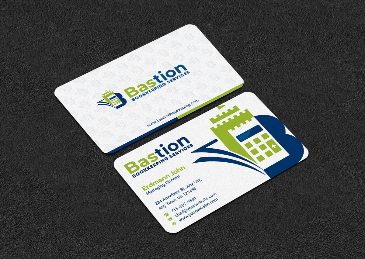 Business Card Design by INDIAN_Ashok for Bastion Bookkeeping Services | Design #33901488