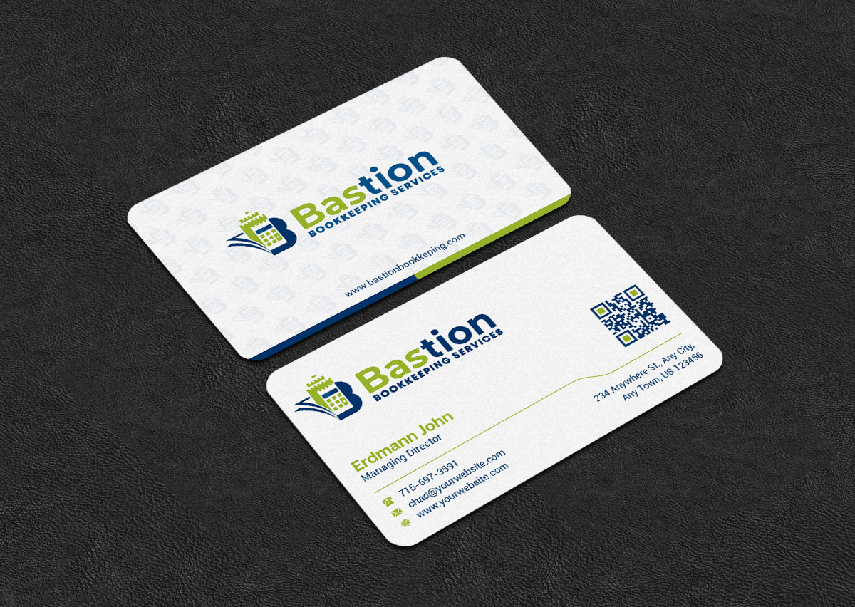 Business Card Design by INDIAN_Ashok for Bastion Bookkeeping Services | Design #33901492
