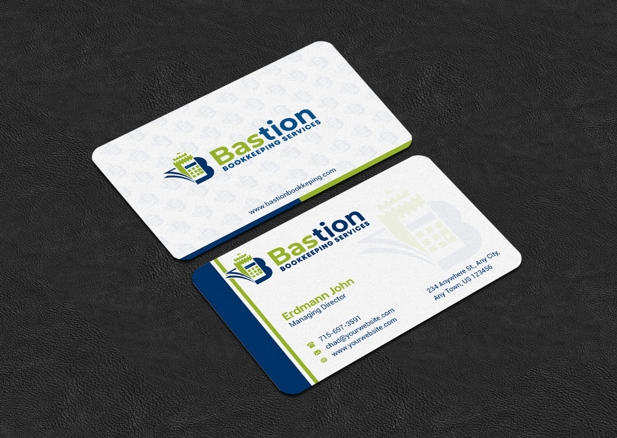Business Card Design by INDIAN_Ashok for Bastion Bookkeeping Services | Design #33901496