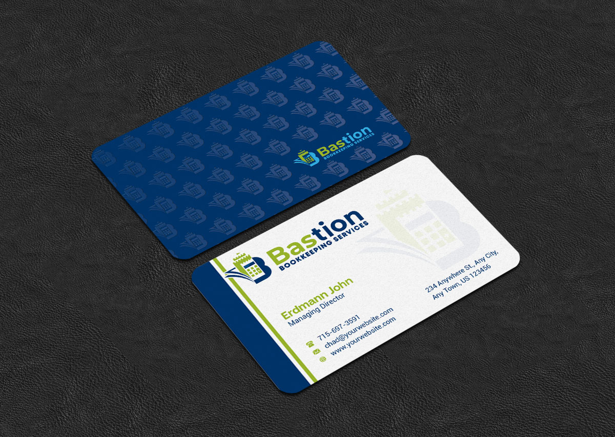 Business Card Design by INDIAN_Ashok for Bastion Bookkeeping Services | Design #33901497