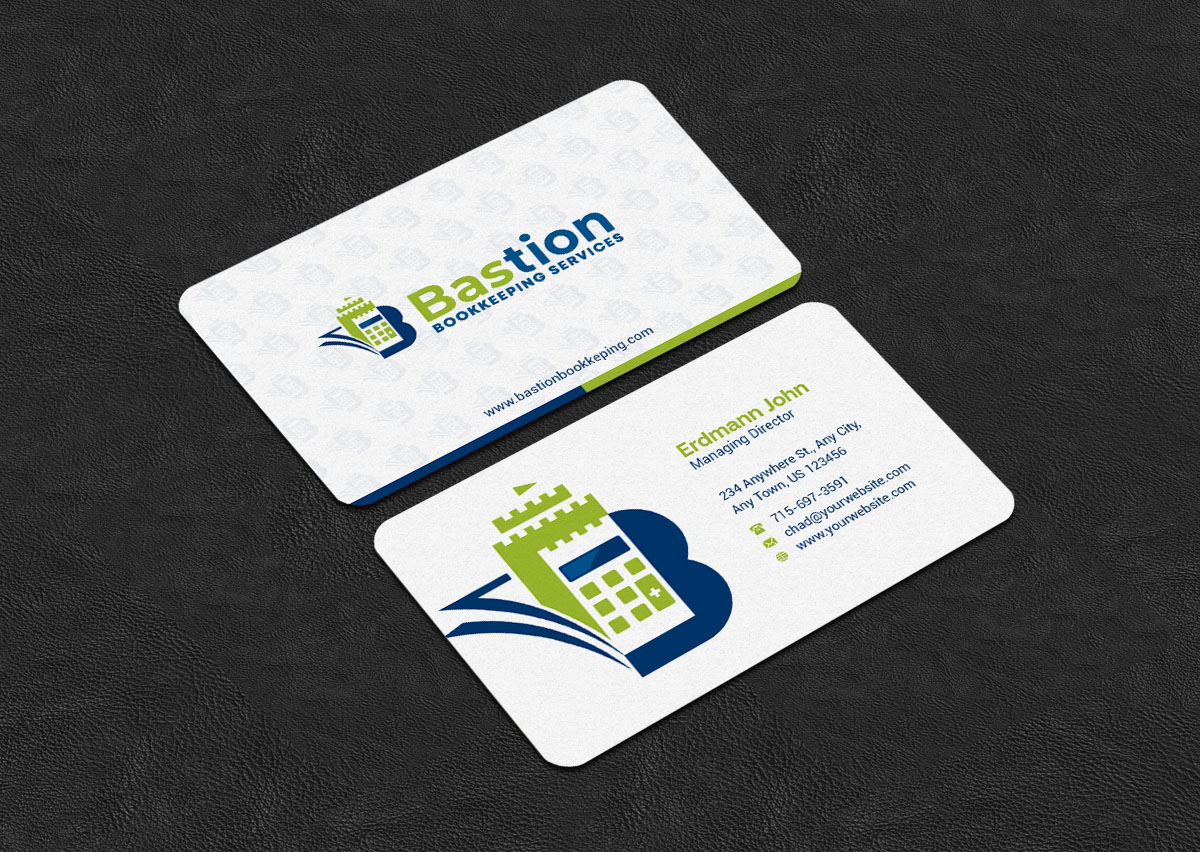 Business Card Design by INDIAN_Ashok for Bastion Bookkeeping Services | Design #33901498
