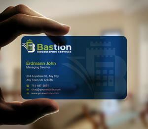Business Card Design by INDIAN_Ashok for Bastion Bookkeeping Services | Design: #33901513