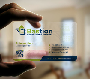 Business Card Design by INDIAN_Ashok for Bastion Bookkeeping Services | Design: #33901517