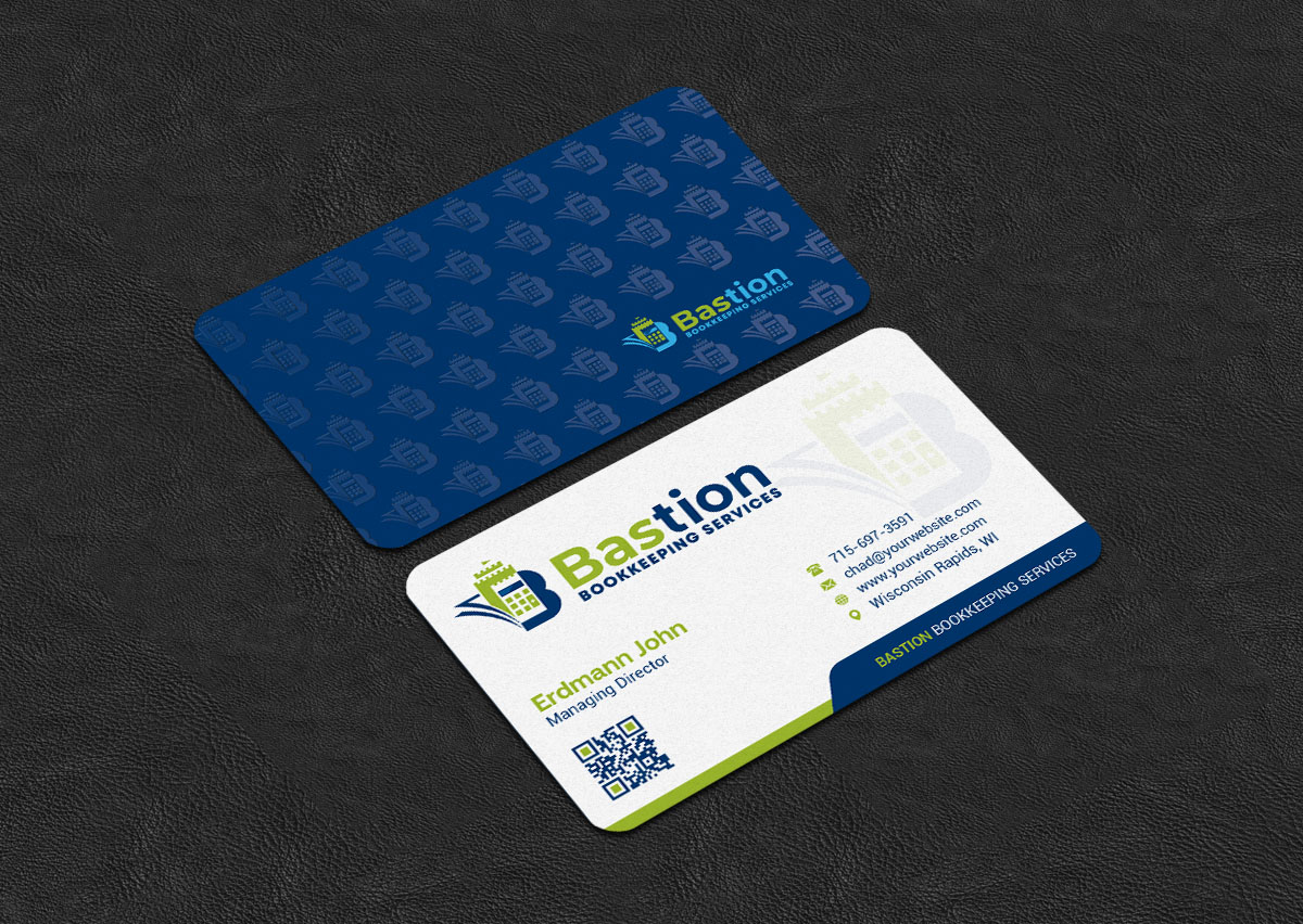 Business Card Design by INDIAN_Ashok for Bastion Bookkeeping Services | Design #33901518