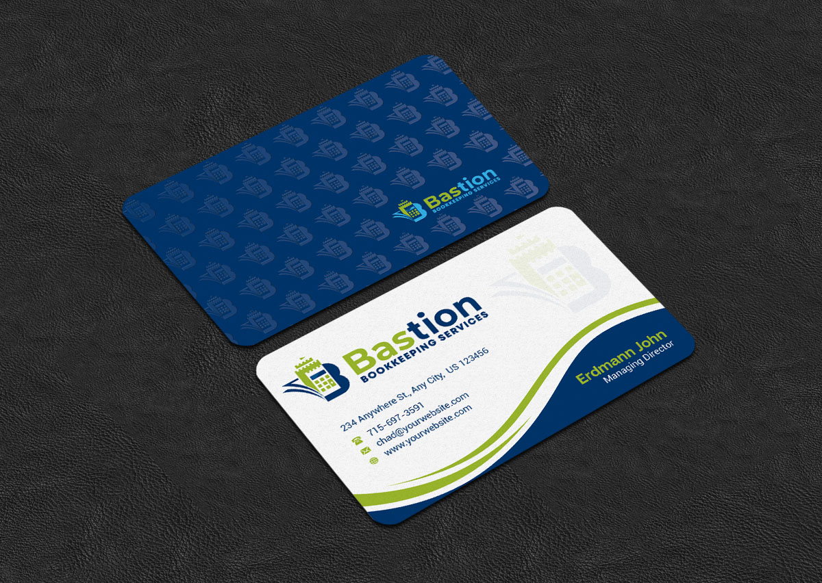 Business Card Design by INDIAN_Ashok for Bastion Bookkeeping Services | Design #33901519