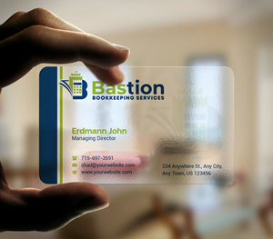 Business Card Design by INDIAN_Ashok for Bastion Bookkeeping Services | Design: #33901522