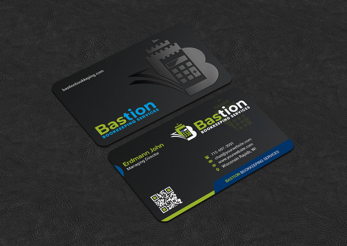 Business Card Design by INDIAN_Ashok for Bastion Bookkeeping Services | Design #33901529