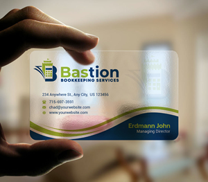 Business Card Design by INDIAN_Ashok for Bastion Bookkeeping Services | Design: #33901532