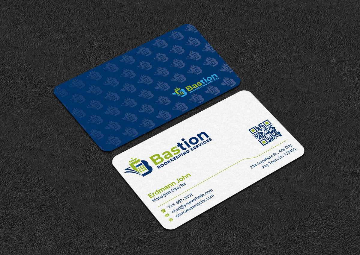 Business Card Design by INDIAN_Ashok for Bastion Bookkeeping Services | Design #33901534