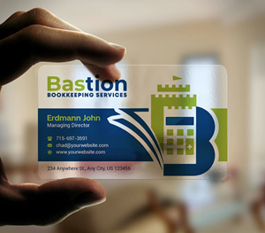 Diseño de Tarjeta de Presentación por INDIAN_Ashok para Bastion Bookkeeping Services | Diseño: #33901546
